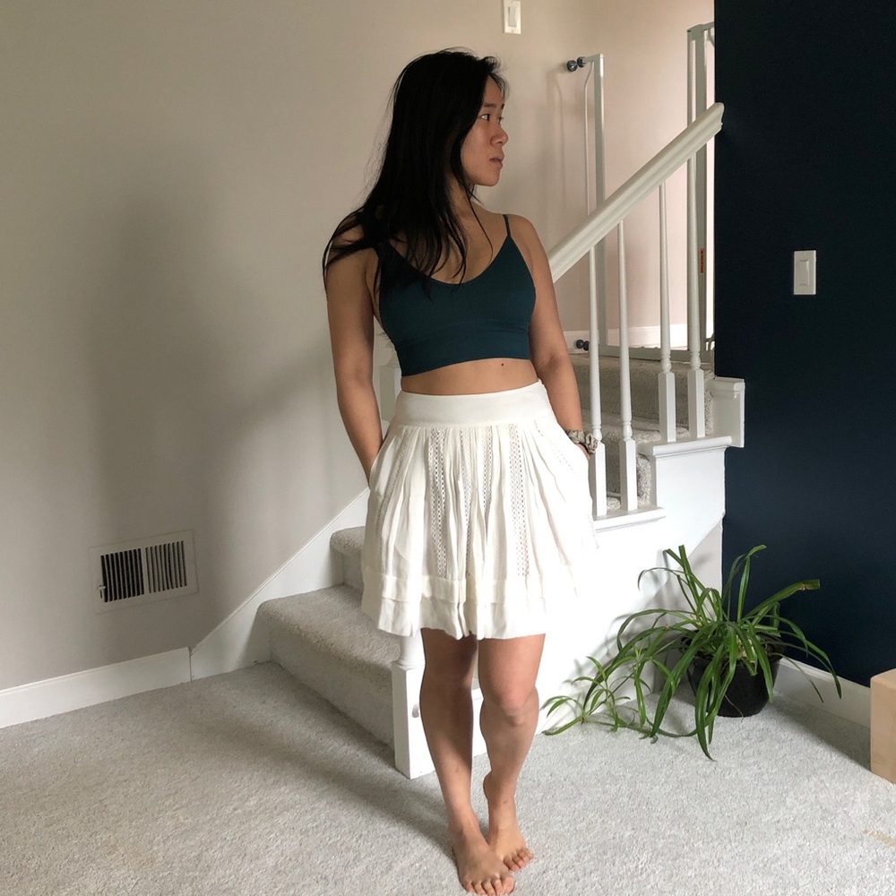 Iro white skirt with pockets size 38